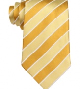 Start your day off on the bright side with this striped tie from Donald J. Trump.