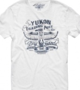 Capture the pioneer spirit of the West with this Yukon Post t-shirt from Lucky Brand.