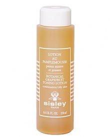 A complexion that looks clearer, fresher and shine-free.  A toner specially formulated for combination to oily skin, to help address excess sebum. Grapefruit Toning Lotion is a very refreshing formula with a low alcohol content designed to be used every day to help to: - Tone skin - Tighten its pores - Tackle excessive shine Skin appears softer, fresher and shine-free, which not only looks more attractive, but also helps improve make-up wear.