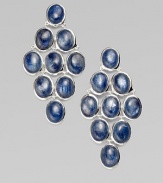 From the Scultura Collection. A beautiful cascade of linked kyanite cabochons set in sterling silver. KyaniteSterling silverLength, about 2Post backImported 