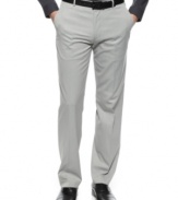 Pattern yourself after classic midtown mavens with this pair of herringbone pants from Calvin Klein.