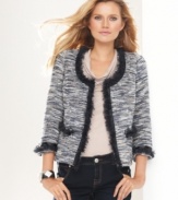 A chic little confection of a blazer from INC can take even the most basic outfit to new heights of style!