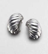 From the Scuplted Cable Collection. An elegantly sculpted design of classic cabling gently hugs the ear in polished sterling silver. Sterling silver Width, about ½ Drop, about 1 Post back Imported