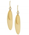 Oval appeal. This pair of earrings from Robert Lee Morris makes for an elegant attraction. Crafted from gold-tone mixed metal. Approximate drop: 2 inches.