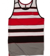 Keep your cool even as the mercury rises with this striped tank from Univibe.