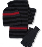 This hat, scarf and glove set by American Rag has all you need to stay warm and look cool this winter.