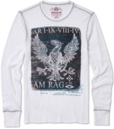 No longer just a layer, this American Rag thermal takes flight with a rad eagle graphic.