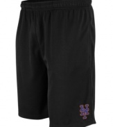 Get a leg up on the competition with these New York Mets shorts from Majestic.