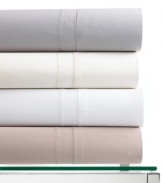 The ultimate in luxury. Woven from pure Egyptian cotton, this indulgently soft, 800-thread count flat sheet is exquisitely designed with a 4 double hemstitch. In subtle, sophisticated colors that coordinate with a variety of bedding collections. Designed to accommodate extra-deep and pillowtop mattresses. Woven with lustrous 2-ply yarn to achieve total thread count.