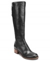 Take pleasure in rocking this sophisticated style. Lucky Brand's Hesper riding boots are smooth and sleek with a full-length outside zipper and braided tassel.