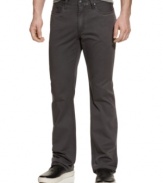 Man can't survive on blue jeans alone. These straight-leg pants from Kenneth Cole let you shake things up with style.