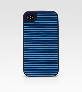 Sporty stripes add excitement to this sturdy phone cover.Rubber5W x 5H x 1DImported