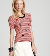 Sonia Rykiel Top - Stripe Detailed Knit