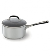 With dozens of everyday uses -- each one as delicious as the last -- the Simply Calphalon Stainless saucepan is an absolute kitchen essential. It's a particularly polished pan, great-looking and hard-working, crafted with a bottom core of heavy-gauge, highly conductive aluminum that helps food cook evenly every time. 10-year warranty.