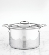 From stovetop to tabletop, this versatile piece evenly warms food fast for a superior performance and a stylish appearance that translates in and out of the kitchen. All-Clad's high-performance casserole is constructed with a durable stainless steel interior, a pure aluminum core and a hand-polished mirror-finished exterior. Lifetime warranty.