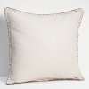 This decorative pillow comes in a soft, soothing color, good for any bedroom or living area.