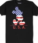 Pile on the patriotism with this graphic t-shirt from Hybrid.