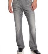 These INC International Concepts jeans have a flattering slim fit great for after work or the weekend.