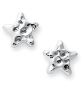 Shine bright, you rock star! Studio Silver's pretty star-shaped stud earrings feature a unique hammered surface crafted in sterling silver. Approximate diameter: 1/4 inch.