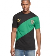 Show off. Take your support to the next level with this country badge t-shirt from Puma.