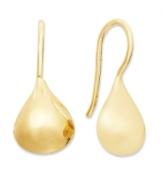 An instant classic for your jewelry collection. Giani Bernini's timeless style features a small teardrop shape in 24k gold over sterling silver. Approximate drop: 1/2 inch.