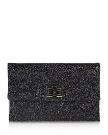 Make a dazzling statement with this glamorous clutch from Anya Hindmarch.