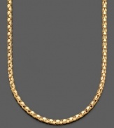 Fabulous fashion that goes wherever you go. This beautiful necklace is crafted in diamond-cut 14k gold. Approximate length: 18 inches.