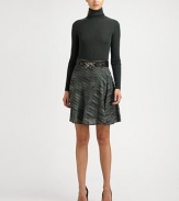 Made from fine Italian fabrication, a knit skirt with asymmetrical seams and an irresistible space-dye pattern.Elasticized waistbandAsymmetrical dartsAbout 22 longViscose/wool/acrylicDry cleanMade in Italy Model shown is 5'10½ (179cm) wearing US size 4. OUR FIT MODEL RECOMMENDS ordering true size. 