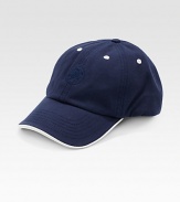 Classic cotton baseball cap with contrast trim and embroidered logo detail.Embroidered logoCottonSpot cleanImported