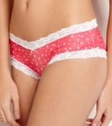 All-around lace, all-around mesh. All-around cute. JT Intimates' Star hipster looks and feels great. Style #JTS11C2-B