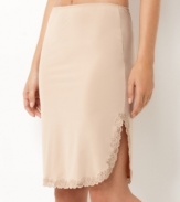 Keep skirts in place with this beautifully detailed and cling-free half slip by Jones New York. Style #611422