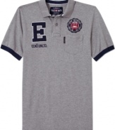 This is the look for fall – a crisp, cool polo shirt from Ecko Unltd helps you balance your fall style.