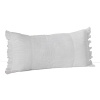 Delicate frills trim this pleated decorative pillow from DKNY.