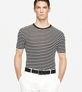 Ralph Lauren Black Label Short-Sleeved Mercerized Cotton Crewneck