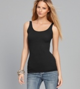 Nothing's better than a fabulous-fitting tank top! INC's hugs your curves and looks great for layering, too.