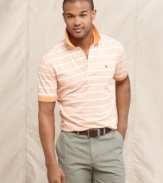 Dressed up or town, this polo shirt from Tommy Hilfiger is and indispensable part of your summer style.