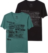 It's all in the print. These graphic t-shirts from Hugo Boss help complete your summer style.