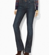 Lauren Ralph Lauren's sleek bootcut silhouette is designed with a hint of stretch for comfort and a flattering fit.