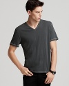 John Varvatos Star USA Slub Basic V Neck Tee