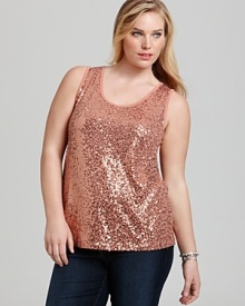 Karen Kane Plus Size Sequin Tank