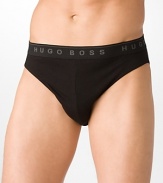 Seamless back creates a smooth line under clothes. Gusset construction for support and comfort. Signature logo waistband.