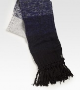 You'll have no other choice but to stay warm and toasty in this handsomely knit winter essential.Fringed ends9W x 72H45% acrylic/37% alpaca wool/18% woolHand washImported