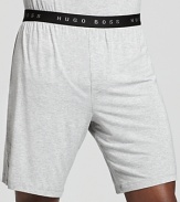 Add luxe appeal to your loungewear with soft modal-blend sleep shorts from BOSS Black.