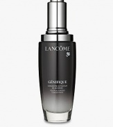 Lancôme's skincare boosts the activity of genes and stimulates the production of youth proteins. Génifique is the foundation of every woman's skincare at any age or for any skin concern.Notice visibly younger skin in just 7 days. Skin looks as if lit from within - breathtaking and radiant. Its youthful quality returns soft and velvety to the touch. Drop by drop, skin is vibrant with youth, its tone becomes astonishingly even, its texture dramatically refined. 2.5 oz.