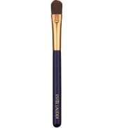 Small, tapered brush designed to precisely apply and easily blend concealer. Expertly covers undereye circles and other flaws. Use brush tip to pat concealer into desired area until it melts into skin. For best results, apply concealer over foundation. Make sure to blend edges for a seamless look. All Estée Lauder brushes are composed of the finest quality materials and are designed to ensure the highest level of makeup artistry. 