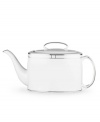 Leave it to kate spade to improve the traditional china pattern. Reminiscent of seed pearls, her signature monogram lends a lustrous accent to the Noel Alabaster teapot.