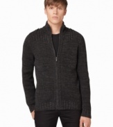 Slip this Calvin Klein Jeans cardigan over your favorite button down or tee for a warm and handsome style.