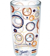 Iconic style meets brilliant design in the Fiesta Modern Ripple tumbler by Tervis Tumblers. Bold colors ring around a practically indestructible cup that'll keep hot drinks hot and cold drinks cold. With Fiesta logo and dancer.