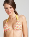 Hello sunshine! This MARC BY MARC JACOBS bikini combines a geometric toucan print with a cheerful palette that's perfect for pool parties and backyard barbecues.