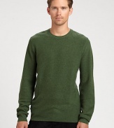 EXCLUSIVELY OURS. A simple, slim-fit silhouette shaped in superior Scottish cashmere defines this military-inspired design.CrewneckRibbed knit cuffs and hemCashmereDry cleanImported